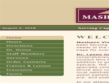 Tablet Screenshot of mashpeevisioncare.com